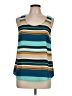 Mossimo 100% Polyester Teal Sleeveless Blouse Size L - photo 1