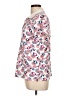 Lands' End 100% Cotton Print Ivory Short Sleeve Blouse Size L - photo 5