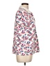 Lands' End 100% Cotton Print Ivory Short Sleeve Blouse Size L - photo 4