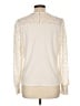 Ann Taylor LOFT Ivory Long Sleeve Top Size L - photo 2