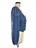 Free People 100% Polyester Blue Long Sleeve Blouse Size M - photo 4