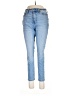 a.n.a. A New Approach Solid Blue Jeans Size 10 - photo 1