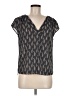 H&M 100% Polyester Gray Short Sleeve Blouse Size 6 - photo 1