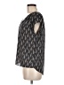 H&M 100% Polyester Gray Short Sleeve Blouse Size 6 - photo 5