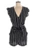 Ann Taylor LOFT 100% Rayon Stripes Black Romper Size M - photo 1