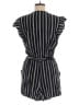 Ann Taylor LOFT 100% Rayon Stripes Black Romper Size M - photo 2