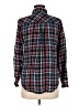 Maurices 100% Rayon Plaid Black Long Sleeve Button-Down Shirt Size M - photo 2