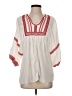Max Studio 100% Cotton Ivory 3/4 Sleeve Blouse Size S - photo 1