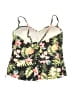 C Apparel 100% Polyester Tropical Black Swimsuit Top Size XL - photo 2
