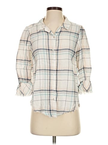 Maven West 3/4 Sleeve Button-Down Shirt (view 1)