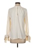 Ann Taylor 100% Polyester Ivory Long Sleeve Blouse Size S - photo 1