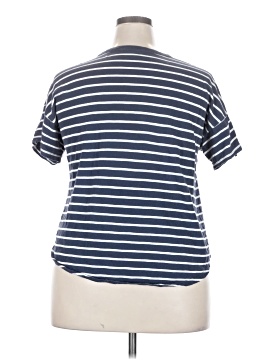 Madewell Whisper Cotton Rib-Crewneck Tee in Mariner Stripe (view 2)