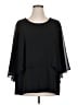 Caroline Rose Black 3/4 Sleeve Blouse Size XL - photo 1
