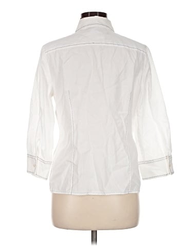 Jones New York Signature 3/4 Sleeve Button-Down Shirt (view 2)