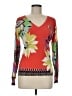 ETRO Tropical Orange Silk Pullover Sweater Size EU (IT) 44 / US 8 - photo 1