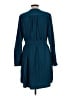 Mossimo 100% Polyester Solid Teal Casual Dress Size L - photo 2