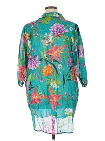 Johnny Was 3/4 Sleeve Button-Down Shirt (view 2)