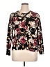 Karen Scott Floral Black Pullover Sweater Size XL - photo 1