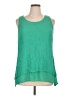 B-Design Green Sleeveless Blouse Size XL - photo 1