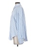 Zara Stripes Blue Long Sleeve Button-Down Shirt Size S - photo 5