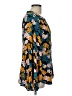 CAbi 100% Polyester Floral Teal Long Sleeve Blouse Size L - photo 4