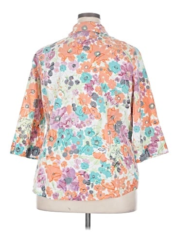 Alia 3/4 Sleeve Button-Down Shirt (view 2)