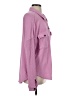 Double Zero 100% Cotton Houndstooth Pink Long Sleeve Blouse Size S - photo 4