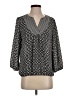 Laundry by Shelli Segal 100% Polyester Black 3/4 Sleeve Blouse Size S - photo 1