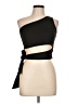 Main Strip 100% Polyester Black Sleeveless Top Size L - photo 1