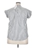 Assorted Brands Stripes White Short Sleeve Blouse Size XXL - photo 2