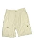 SALTY 100% Polyester Solid Yellow Cargo Shorts Size 34 waist - photo 1