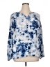 Relativity Blue 3/4 Sleeve Blouse Size XL - photo 1
