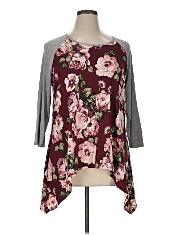 Urban Rose 3/4 Sleeve T-Shirt (view 1)