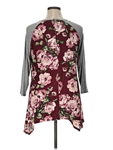 Urban Rose 3/4 Sleeve T-Shirt (view 2)