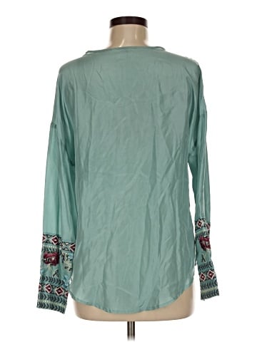 Sundance Long Sleeve Silk Top (view 2)
