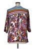 Fig and Flower 100% Polyester Paisley Purple 3/4 Sleeve Blouse Size 1X - photo 2