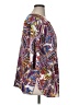 Fig and Flower 100% Polyester Paisley Purple 3/4 Sleeve Blouse Size 1X - photo 4