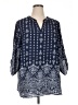 Papermoon Blue 3/4 Sleeve Blouse Size 1X - photo 1