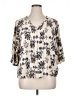 Fun2Fun 100% Rayon Ivory 3/4 Sleeve Blouse Size XL - photo 1