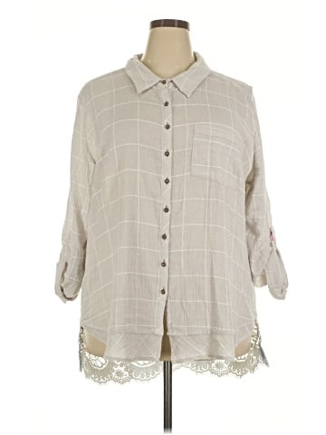 Soft Surroundings 3/4 Sleeve Button-Down Shirt (view 1)