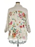 Soft Surroundings 100% Cotton Tan 3/4 Sleeve Button-Down Shirt Size 2X (estimated) - photo 2
