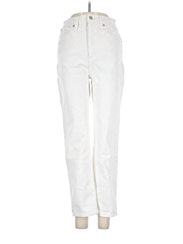 Madewell Classic Straight Jeans in Tile White (view 1)
