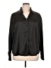 Unbranded Solid Black Long Sleeve Blouse Size XL - photo 1