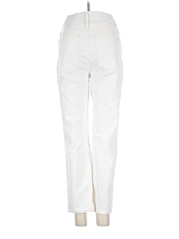 Madewell Classic Straight Jeans in Tile White (view 2)