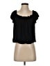 Max Studio Black Short Sleeve Top Size S - photo 1