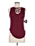 Splash Burgundy Sleeveless Top Size M - photo 1