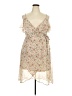 Xhilaration 100% Polyester Floral Tan Cocktail Dress Size XXL - photo 1