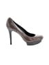 Tory Burch 100% Leather Gray Heels Size 8 1/2 - photo 1