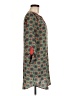 Tea n Rose 100% Polyester Print Green Casual Dress Size M - photo 4