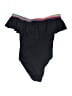 Assorted Brands Stripes Black One Piece Swimsuit Size 4 - photo 1